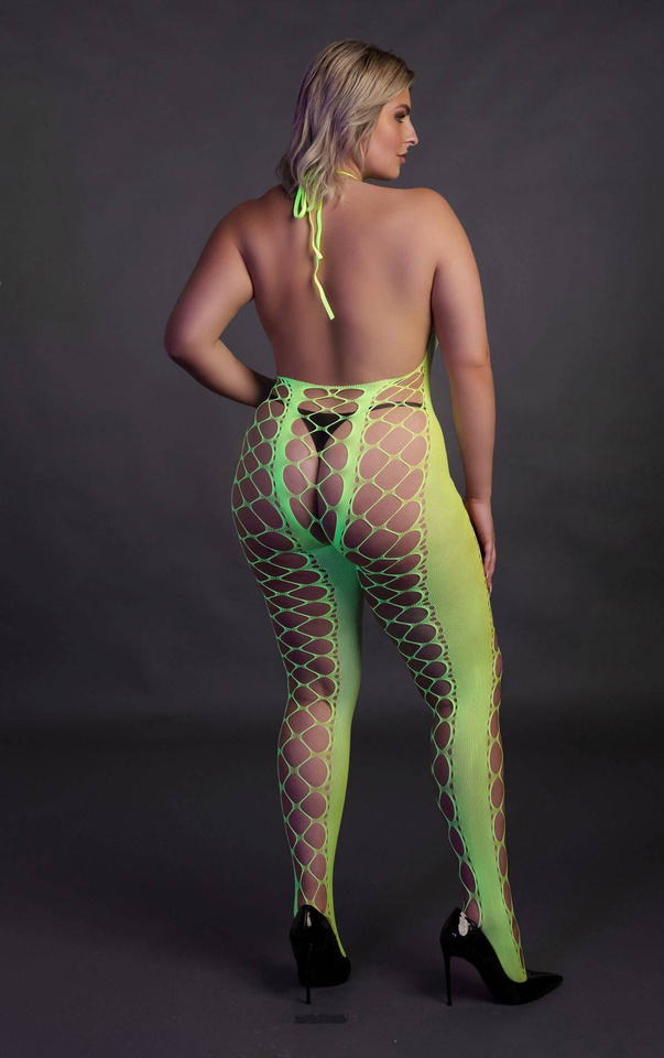 Neonowy Bodystocking Ouch! 835 Green XS/XL