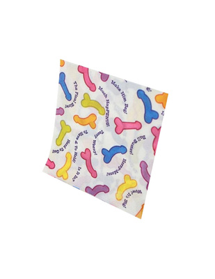 Serwetki z Penisami na Wieczór Panieński – Zabawny Zestaw 8 szt.