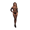 Le Désir Bodystocking 74 – Siateczkowe z Drobinkami Złota Seksowny Hit