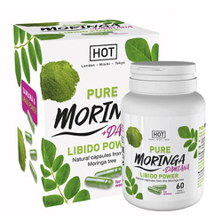 Pobudzające Tabletki Dla Kobiet - Premium Moringa + Damiana Libido Power 60 Szt.