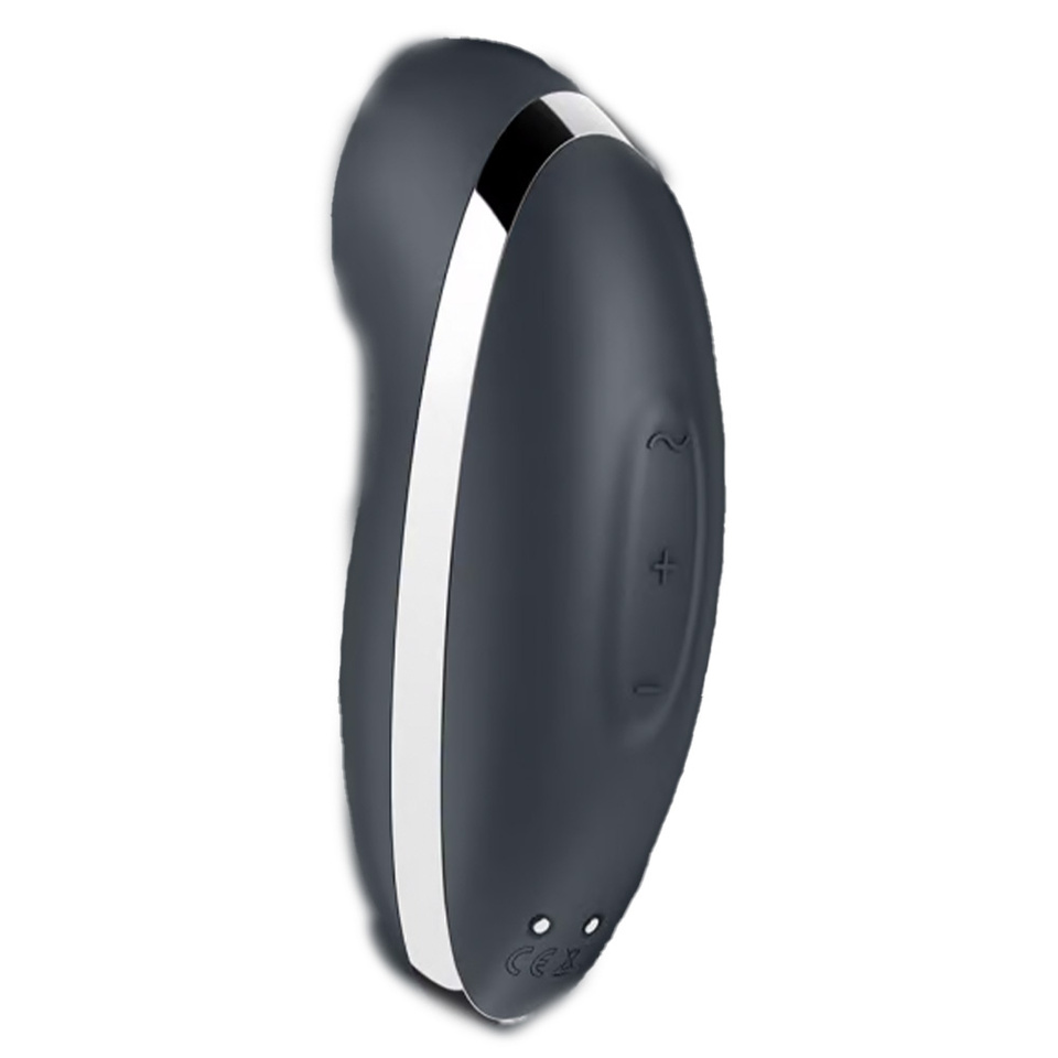 Wibrator Zasysający Tap & Climax 2 Grey 11 Programów Wibracji Satisfyer