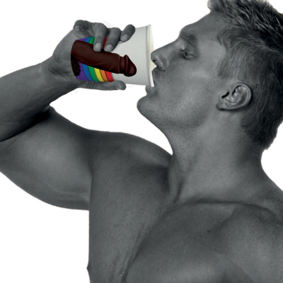 Cockups - Komplet 6 Papierowych Kubeczków z Nadrukowanymi Penisami