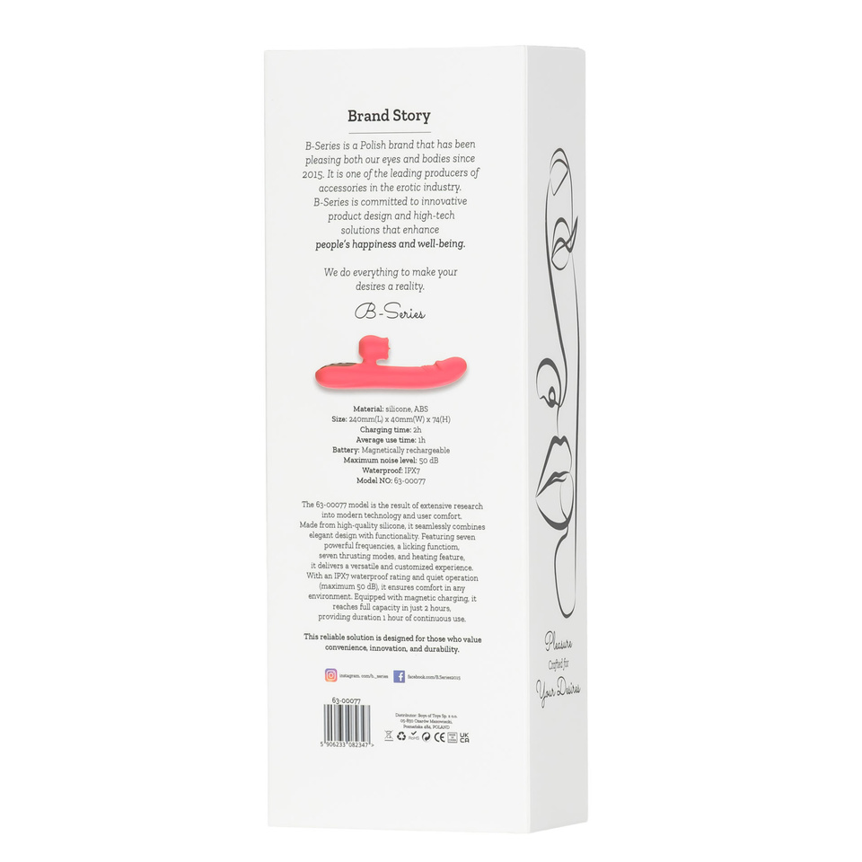 Podgrzewany Wibrator Do Punktu G Z Funkcją Thrusting I Pilotem 00077