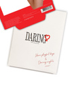  Koronkowe stringi Gina  red – Daring V-String z paseczkami