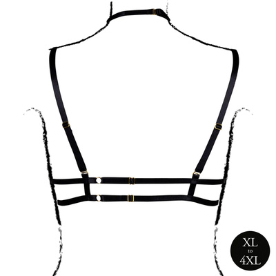 Zmysłowy Biustonosz z Odkrytymi Miseczkami XL-XXXL PLUS SIZE Open Cup Bra - 02 Le Désir 