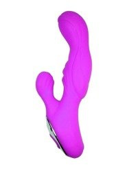 Silikonowy Wibrator Wielofunkcyjny - Easy Love Victoria Purple