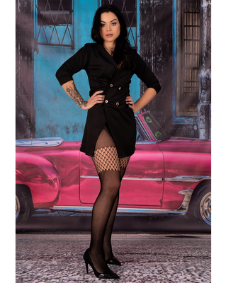 Gorące Czarne Rajstopy Anann LivCo Corsetti – Wyjątkowe Zmysłowe Wycięcia