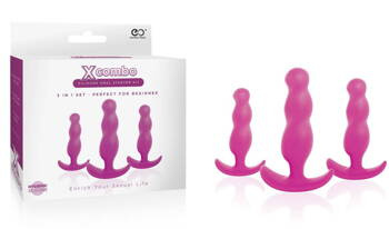 Excellent Power X Combo – Silikonowy Zestaw Startowy 3 Korków Analnych