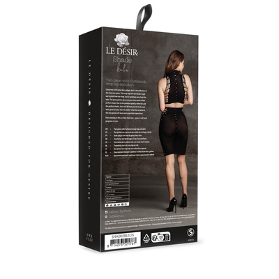 Dwuczęściowy Komplet z Crop Topem i Spódniczką z Wycięciami Kala 05 Le Désir 