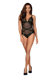 Body Bondea Teddy Obsessive – Koronkowe z Tiulem i Paskami