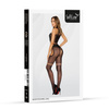 Bodystocking 2062 SoftLine Black Sexy Siatkowy Kostium z Paskami i Efektem Pończoch