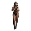 Bodystocking PLUS SIZE Le Desir koronka i siateczka gustowny półgolf 26