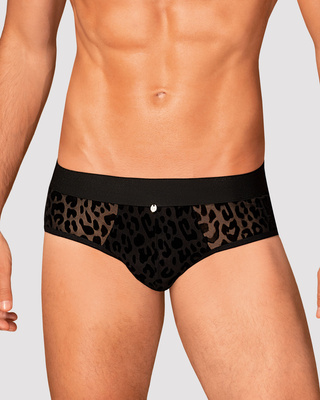 Azmeron – Męski Jockstrap z Odsłoniętymi Pośladkami i Wzorem Zwierzęcym Obsessive