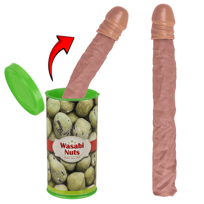 Wyskakująca Niespodzianka - puszka z orzeszkami i wyskakującą niespodzianką