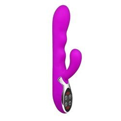 Silikonowy Wibrator z Funkcją Podgrzewania - Pretty Love Crazy Temperature