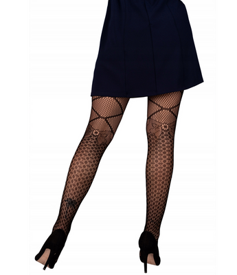 Kuszące Wzorzyste Kabaretki Angan LivCo Corsetti – Unikalny Wzór i Zmysłowy Splot