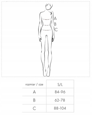 Komplet Flammen LivCo Corsetti Fashion – Bodystocking 2w1 z Kabaretkami