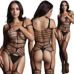 Bodystocking z pończochami i pasem, bezkroczowy Le Désir Fence  (S–XL) 21