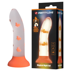Dildo PRETTY LOVE Magical Nightfall – Świecące w Ciemności, Przyssawka, Silikon!