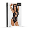 Body Siatkowe od SoftLine 1016  zmysłowy dekolt Erotic Body Black