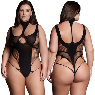 Czarne Body Cyllene Zmysłowe Body z Golfem i Modelującym Krojem Le Desir 07