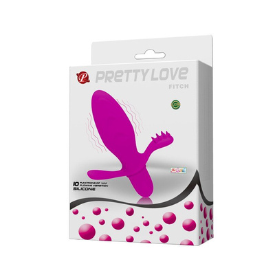 Silikonowy Stymulator - Korek Analny z Wibracją Pretty Love Fitch