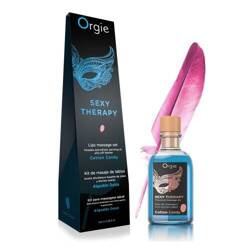 ORGIE Sexy Therapy COTTON CANDY 100ml – Zestaw do Masażu, Żel Wata Cukrowa, Piórko!