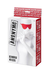Czerwona Maseczka Z Ekoskóry - Anonymo Blindfold No 0205