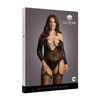 Bodystocking typu suspender z koronkowym wzorem Le Desir 32
