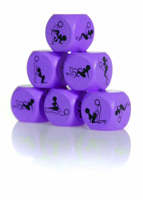 Zabawka Kostka Miłości Do Kamasutry 25mm Fioletowy – 1 Sztuka 