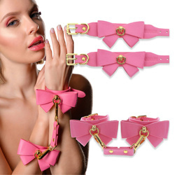 Kajdanki BDSM TABOOM 17400 – MALIBU WRIST CUFFS RÓŻOWE ZŁOTO!