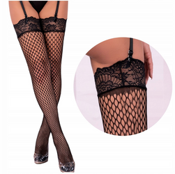 Aufdaria LivCo Corsetti – pończochy do pasa z dużymi oczkami