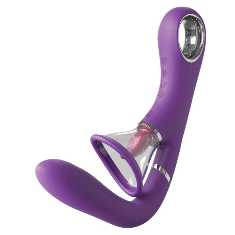 Wibrator Stymulator 4-W-1 Z Silikonu Premium - Her Ultimate Pleasure Pro