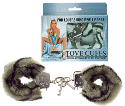  Wytrzymałe Kajdany w Zeberkę - Love Cuffs Zebra