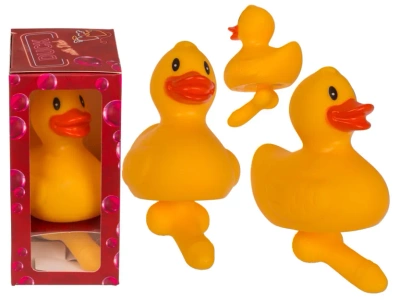 Kaczka z niespodzianką Out of the Blue – żółta, 14 cm, plastik, Prezent
