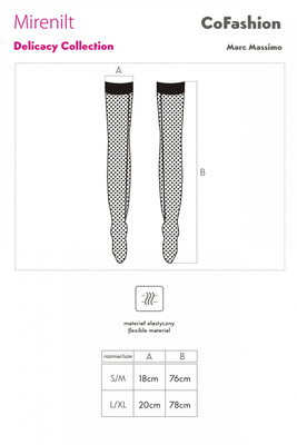 Sexy Pończochy Kabaretki Mirenilt Livco Corsetti – Ze Szwem!