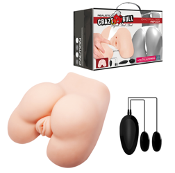 Wibrujące Realistyczne Pośladki z Cyberskóry - Crazy Bull Vagina and Anal