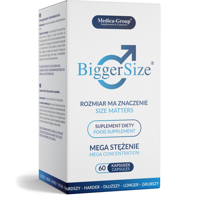 BiggerSize – Kapsułki na Powiększenie i Pogrubienie Penisa SUPER 60 caps