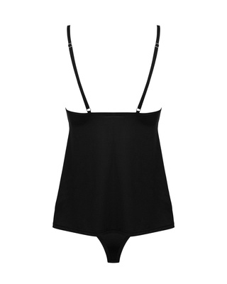 Bella Rou – Seksowny Komplet (Top + Figi) z Kwiatowym Haftem Obsessive