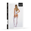 Bodystocking 2074  Soft Line White Zmysłowa Bielizna z Efektem Dwuczęściowym 