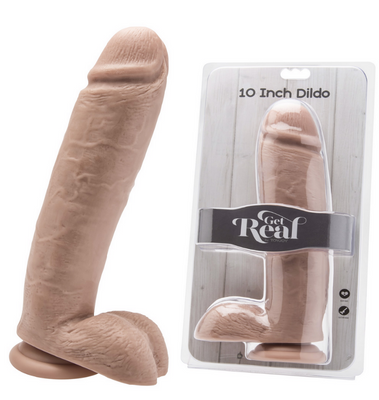 Wielki Gruby Fiut Z Jajami - Get Real 10" 24cm