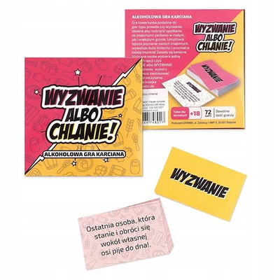Wyzwanie albo Chlanie! – Karciana Gra Imprezowa 18+