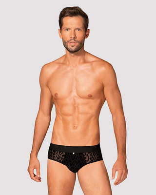 Azmeron – Męski Jockstrap z Odsłoniętymi Pośladkami i Wzorem Zwierzęcym Obsessive