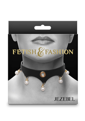 Ekskluzywna Obroża BDSM Jezebel Szeroka 4.5cm Z Perełkami Fetish&Fashion!