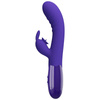 Wibrator Rabbit Cerberus Purple USB Silikon G-Spot Łechtaczka!