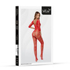 Czerwone Bodystocking bielizna erotyczna 2037 Softline PREZENT NA ŚWIĘTA