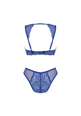 Niebieski, Dwuczęściowy Komplet - Giselia Obsessive