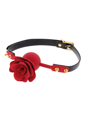 Knebel BDSM Wild Roses Ball Gag Czerwony Taboom
