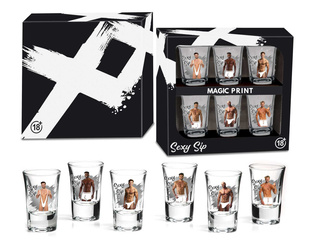 Kieliszki „Rozbierani Panowie” Termoaktywne Rozbierane Kieliszki