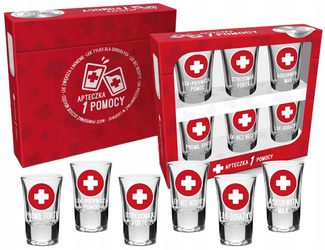 Kieliszki „Apteczka Pierwszej Pomocy” – Zestaw Ratunkowy na Każdą Imprezę